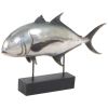 15" Multiple Colors Metal Hand Painted Sculpture