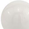4" X 4" X 4" White Aluminum Sphere