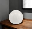 4" X 4" X 4" White Aluminum Sphere