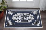 2' X 4' Ivory Wool Medallion Hand Tufted Area Rug