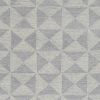 5' X 7' Ivory Geometric Pattern Wool Indoor Area Rug
