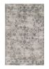 5' X 7' Grey Hand Loomed Traditional Floral Indoor Area Rug