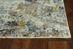 5' X 7' Grey Hand Loomed Traditional Floral Indoor Area Rug