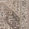 5' X 8' Grey Vintage Traditional Indoor Area Rug