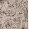 5' X 8' Ivory Grey Machine Woven Abstract Vermicular Indoor Area Rug