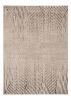 10' X 13' Ivory Grey Machine Woven Geometric Lines Indoor Area Rug