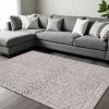 118 X 158 Grey Polyester Rug