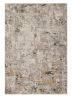 4' X 6' Silver Machine Woven Shrank Abstract Industrial Style Indoor Area Rug