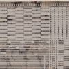 4' X 6' Beige Machine Woven Shrank Abstract Lines Design Indoor Area Rug
