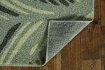 5' X 8' Grey Feather Brushstrokes Area Rug