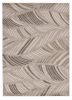 5' X 8' Grey Feather Brushstrokes Area Rug