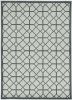 5' X 8'  Ivory Or Grey Geometric Tiles Area Rug
