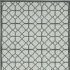 5' X 8'  Ivory Or Grey Geometric Tiles Area Rug
