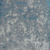 10' X 13' Silver Blue Machine Woven Abstract Smudge Indoor Area Rug