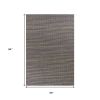 5' X 7' Blue Wool Hand Woven Area Rug