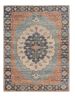 5' X 7' Blue Medallion Hand Woven Area Rug