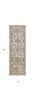 2' X 7' Ivory Sand Floral Vine Wool Indoor Runner Rug