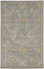 2' X 3' Sage Green Wool Floral Distressed Area Rug
