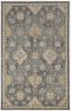 2' X 3' Gray Wool Medallion Area Rug
