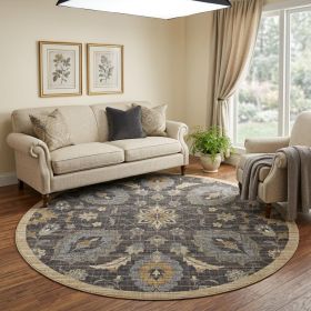 108 X 108 Taupe Wool Rug