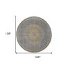 108 X 108 Slate Grey Wool Rug