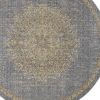 108 X 108 Slate Grey Wool Rug