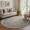 108 X 108 Slate Grey Wool Rug