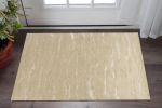 5' X 7' Beige Blue Hand Tufted Abstract Indoor Area Rug