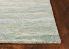 5' X 7' Seafoam Blue Hand Tufted Abstract Indoor Area Rug