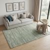 5' X 7' Seafoam Blue Hand Tufted Abstract Indoor Area Rug