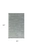 5' X 7' Slate Grey Hand Tufted Abstract Indoor Area Rug