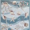 2' X 3' Beige and Ivory Seashell and Coral Hand Tufted Area Rug