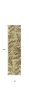 10' Ivory Hand Tufted Tropical Leaves Indoor Runner Rug