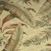 4' X 6' Ivory Hand Tufted Tropical Leaves Indoor Area Rug