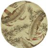 5' Ivory Round Wool Hand Tufted Area Rug