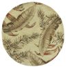 5' Ivory Round Wool Hand Tufted Area Rug