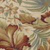 5' X 8' Ivory Hand Tufted Tropical Plants Indoor Area Rug