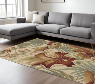 102 X 138 Ivory  Wool Rug