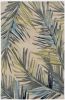 4' X 6' Ivory Hand Tufted Tropical Palms Indoor Area Rug