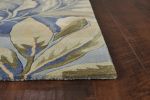 102 X 138 Blue Wool Rug