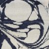 5' X 7' Blue Paint Splash Indoor Area Rug