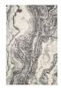 5' X 8' Ivory Grey Machine Woven Marble Indoor Area Rug
