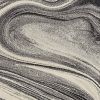 5' X 8' Grey Black Machine Woven Marble Indoor Area Rug