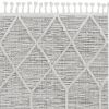 12' X 15' Gray and Ivory Geometric Area Rug