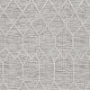 12' X 15' Gray and Ivory Geometric Area Rug