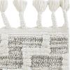 105 X 156 Ivory  Grey Polyester Rug