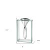 14 Mouth Blown Crystal Non Tarnish Aluminum And Glass Vase