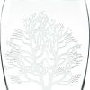 12 Mouth Blown Frosted Crystal European Made Tree Of Life Vase