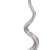 20" Clear and Brown Murano Glass Modern Abstract Tabletop Sculpture