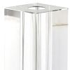 7 Hand Crafted Crystal Square Optical Bud Vase